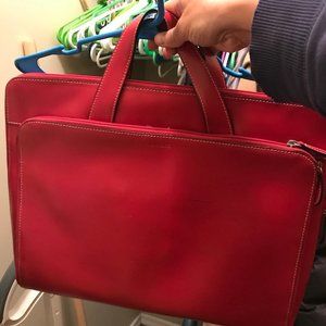 Red lodis briefcase/laptop case